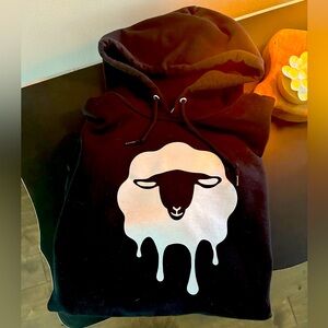 Screwball whiskey sheep logo sweatshirt hoodie men’s Small  NEW